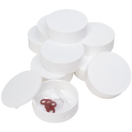 Kopp 341810047 Plastic Junction Canopy, White, Professional Pack of 10 pieces