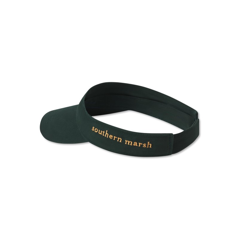 Southern Marsh Washed Visor, Verde oscuro con amarillo, Talla única