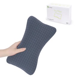 vocheer 11x7in Mini Travel Pillow, Small pillows for sleeping, Tiny Pillows for Neck, Wrist, Lumbar and Knee, Pets Pillow, Cotton, Cover Removable, Machine Washable (Dark Navy-1PC)