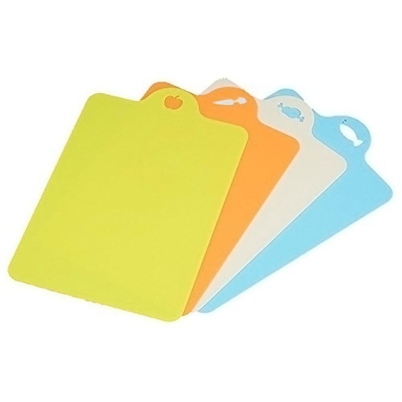 Inomata-k Cutting Board, Food Material Separation Mini Sheet, 4-Piece Set,