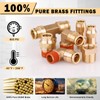 CheeMuii 100 PCS Brass DOT Air Line Fittings with 100FT