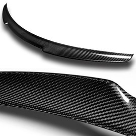 Q1-Tech, Real Carbon Fiber V-Style Lift Gate Trunk Spoiler Wing Compatible with 2013 - 2020 Ford Fusion / Mondeo Sedan , 2014 2015 2016 2017 2018 2019 (2-SPC-7205-CF)