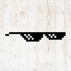 6 in Sunglasses Sticker - Vinyl Decal for Wall Bottle