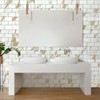 DICOFUN 1 Sheet Calacatta Gold Peel and Stick Backsplash Wall