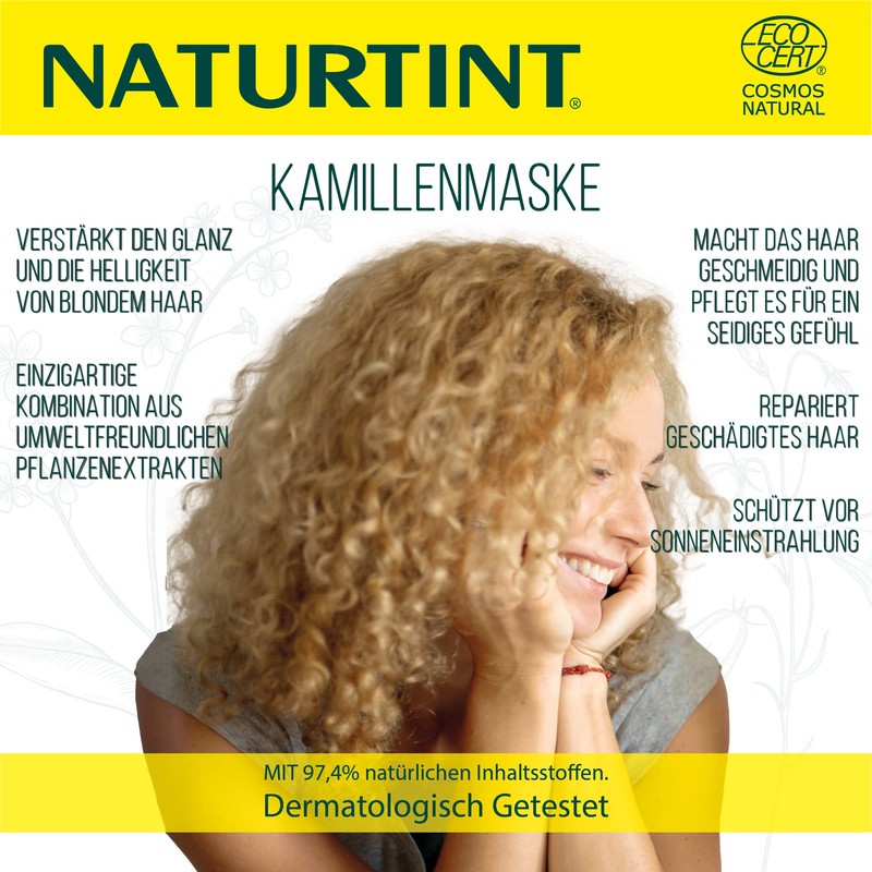 Naturtint Chamomile Mask Moisturising and Shiny Intense Golden Reflections 97.4%
