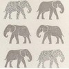 Gift Wrap - Elephant - Cream/Metallic Silver