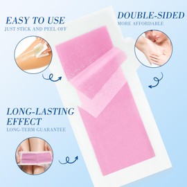 15Wax Strips for Hair Removal - Facial Hair Removal for Women - Waxing Kit for Face, Body, Arms, Legs, Chest, Back, Bikini & Brazilian 15ct Waxing Strips-Red