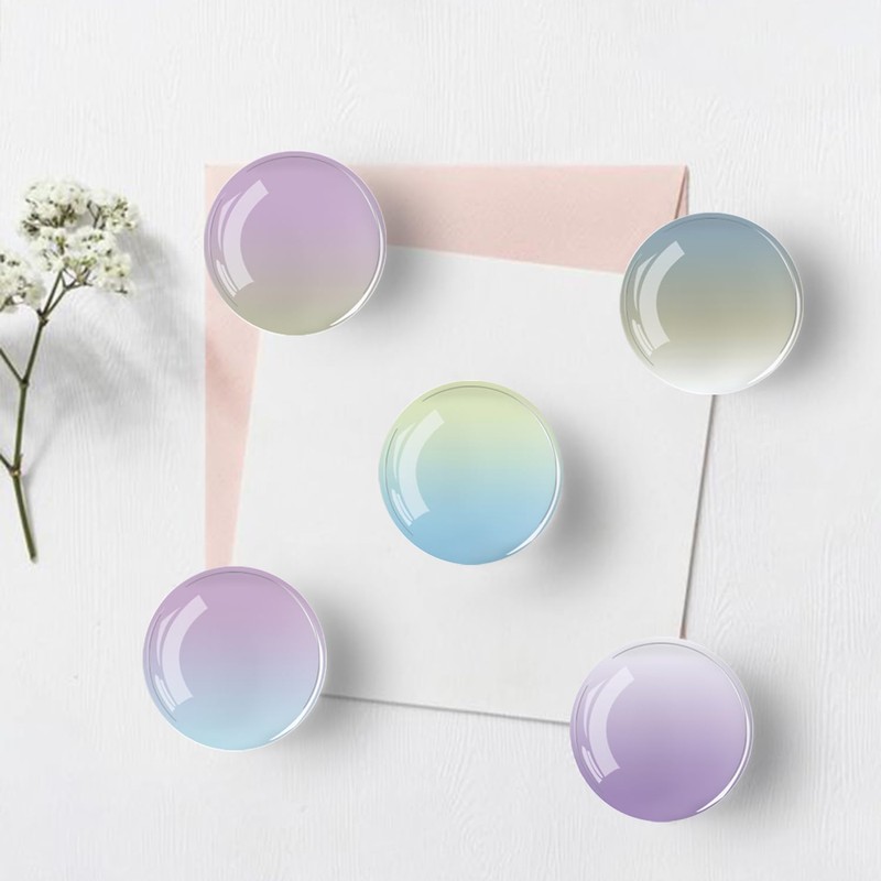 12Pcs Glass Fridge Magnets Sticker, Cute Refrigerator Magnets Strong Decorative
