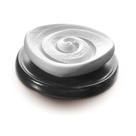 Primavera Duftstein Energiespirale Keramikteller in schwarz