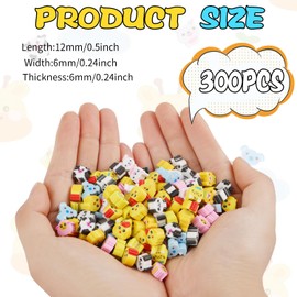 FOIMAS 300pcs Mini Animal Erasers,Assorted Pencil Eraser for Kids Classroom Prize Rewards Party Favor
