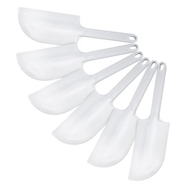 Ateco 1311 2-in-1 Bowl Scraper/Spatula Set, 6-Pieces, Food-safe Plastic