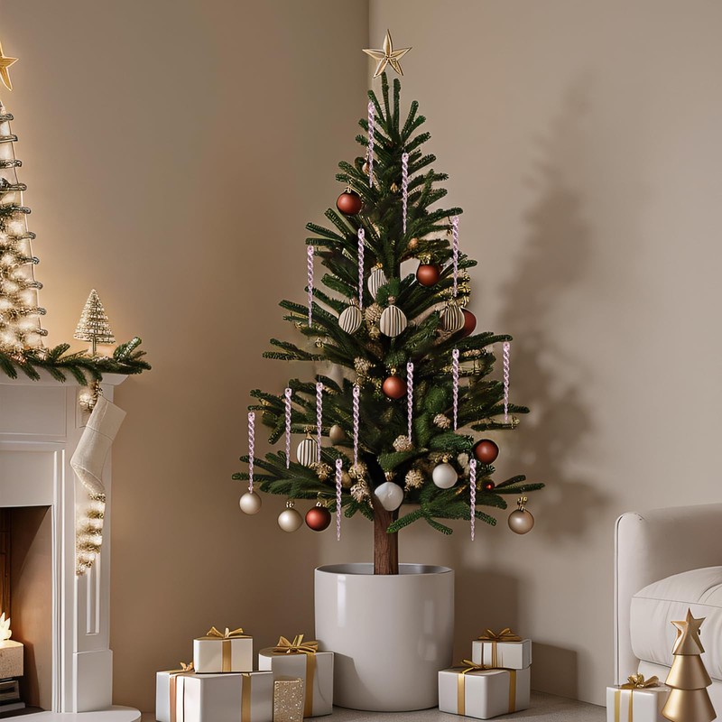 COMONS - Adornos de Navidad transparentes para árbol de Navidad