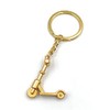 H-Customs Cityroller Scooter Gold Keyring Pendant, gold