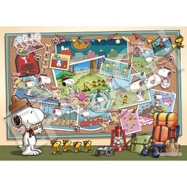 Epoch Inc. 500 Piece Jigsaw Puzzle Peanuts Snoopy Beagle Scout (15.0 x 20.9 inches (38 x 53 cm) 06-708s 06-708s with glue and spatula with tickets EPOCH