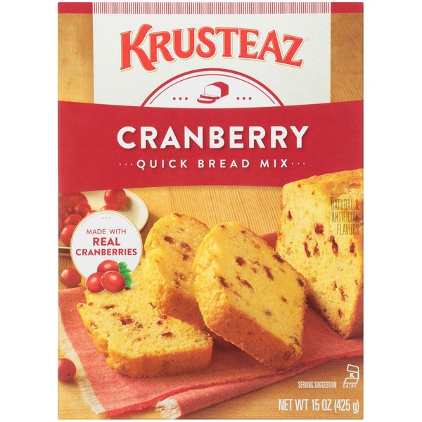 Krusteaz Cranberry Orange Quick Bread Mix, 18.6 Oz
