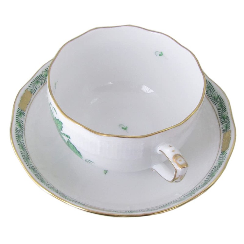 Helend Teacup & Saucer Apony Green, 7.8 fl oz (200