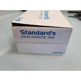 Standards Standard's C60 Audio Cassette Tapes Vintage Sealed Brand New 10 Pack 60 Minutes