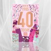 Words 'n' Wishes Female 40th Birthday Card - Happy Birthday
