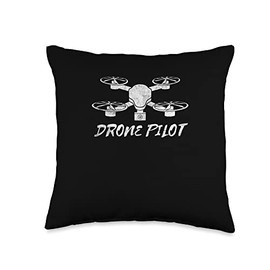 Awesome RC Drones Camera Drone Pilot Quadcopter Grunge Throw Pillow