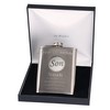 21st Birthday Engraved Hip Flask with 'Son' Feature in Gift