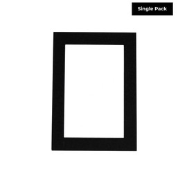 11x14 Mat Bevel Cut for 8x10 Photos - Acid Free Black with Black Core Precut Matboard - for Pictures, Photos, Framing - 4-ply Thickness