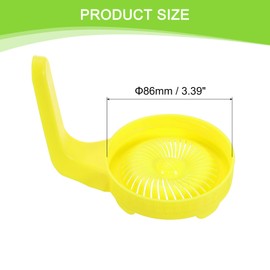 uxcell 6 Pcs Sprouting Lids for Mason Jars 86mm Wide Mouth Sprouts Growing Kit for Grow Bean Sprouts, Salad Sprouts, Yellow