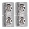 Aramox 2pcs Power Cord Extension Terminal Audio Cable Joiner Coupler,