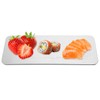 304 Stainless Steel Rectangle Sushi Plate Snacks Fruit Desserts Tray