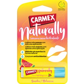 Carmex Naturally Wassermelone Lippenbalsam, 4,25 g, spendet Feuchtigkeit, glättet und beruhigt auf natürliche Weise.