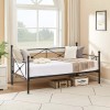 VECELO Classic Metal Daybed Frame Mattress Foundation Bed Sofa with