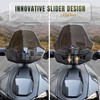 Adjustable Front Dark Tinted Windshield for Can Am Ryker, KATIMOTO
