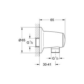 GROHE 28405000 Movario Wall Union