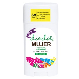 DIADIÉ Desodorante natural, desodorante para mujer. Humor fuerte. Elimina mal olor, no tapa los poros. 24hrs. Libre de aluminio