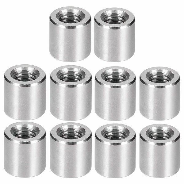 10pcs Coupling High Nut M6xφ10xH10mm Coupling Nut Spacer Round Joint