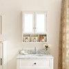 YLIEHS Multi-Functional Bathroom Storage Cabinet with Mirrors, Adjustable Shelves &