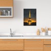 Olivine Eiffel Tower Wall Art, Paris Pictures Wall Decor, Black