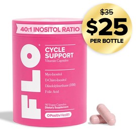 Hormone Balance & Cycle Support Vitamins by FLO: Supplement for Women with Myo-Inositol & D-Chiro-Inositol (40:1 Ratio), DIM, and Folic Acid