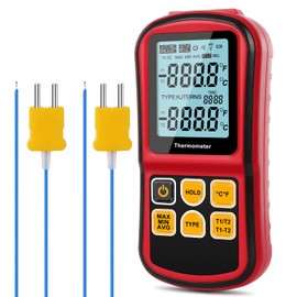 Manometer, Professional Air Pressure Meter & Digital Thermometer Dual Channel Thermometer Temperature Thermometer