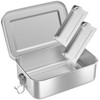 WELLGRO Stainless Steel Square Containers - 550 ml 850 ml