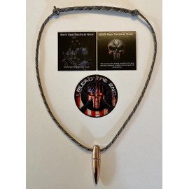 HOG Tooth .50 Cal Sniper Paracord .Necklace .+ 1 Decal .Desert Camo