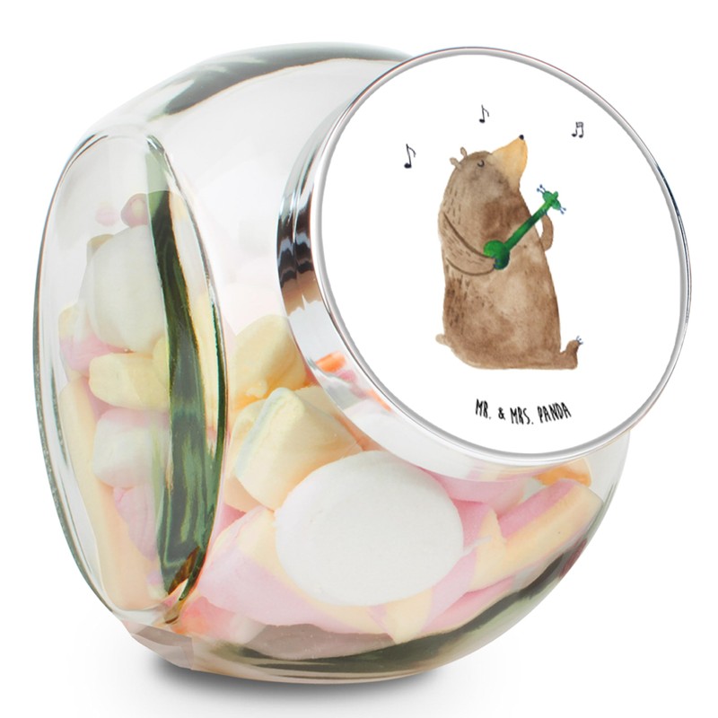 Mr. & Mrs. Panda XL 2000ml Bonbonglas Bär Lied -