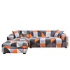 MIFXIN Sectional Couch Sofa Covers 2 Piece Polyester Fabric Stretch