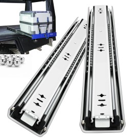YENUO Industrial Heavy Duty Drawer Slides Full Extension 12-60 Inch Side Mount Ball Bearing Cold Rolled Steel Rails 250 Lb Loadsize: 20 inch(500mm), color: Without Lock