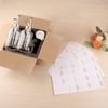 Glass Coffee Syrup Dispenser Bottles with 84 Labels (Set of