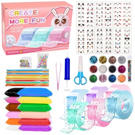 LFCFBH Nano Tape Bubbles Kit with 6PCS Stickers, Nano Tape Kit for Making Bubbles and DIY