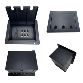 ProCraft Pro Audio Recessed Stage Floor Box.1 AC Duplex 6 Channels Any Configs