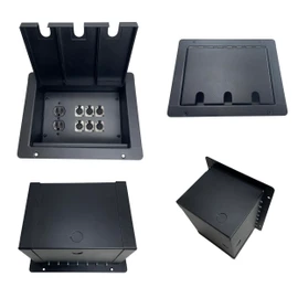 ProCraft Pro Audio Recessed Stage Floor Box.1 AC Duplex 6 Channels Any Configs