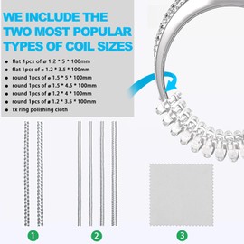 Haiou Invisible Ring Size Adjuster for Loose Rings Ring Adjuster Fit Any Rings -6 Pcs