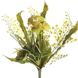 Light and Airy Sweet Green Artificial Succluent and Greenery Embellishing Spray for Florals, Crafting and Decorating