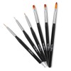TEOYALL Nail Art Brushes, Nail Design Painting Brushes Builder Gel